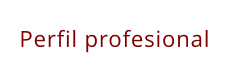 Perfil profesional